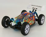 Automodello Brushless Buggy 4WD 1:8 2,4 GHz Verde/Arancio RTR radiokontrol RKO1600-02