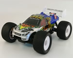 Automodello Brushless Truggy 4WD 1:8 2,4 GHz Bianco/Blu RTR radiokontrol RKO1700-02