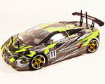 Automodello On-Road Pro 4 4WD 1:10 2,4 GHz Grigio/Verde RTR radiokontrol RKO200-12