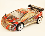 Automodello On-Road 4WD 1:16 2,4 GHz Grigio/Rosso RTR radiokontrol RKO3700-01