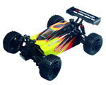 Automodello Buggy 4WD 1:18 2,4 GHz Giallo/Rosso RTR radiokontrol RKO4000-03