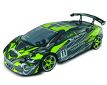 Automodello On-Road 4WD 1:10 2,4 GHz Grigio/Verde RTR radiokontrol RKO600-12