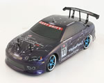 Automodello Brushless Drift 4WD 1:10 2,4 GHz Nero/Viola RTR radiokontrol RKO750-01