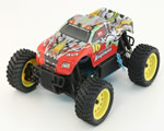 Automodello Monster Truck 4WD 1:16 2,4 GHz Rosso/Grigio RTR radiokontrol RKO800-01