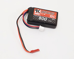 Batteria LiPo 7,4 V 2S 800 mAh 15C Bec radiokontrol YTO803048HHH