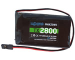 Batteria MaxPro LiPo 5C 7,4 V 2800 mAh per Futaba radiosistemi MAX2048L