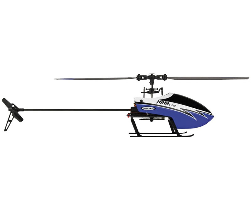 Elicottero Ninja 250 w/Co-Pilot 6 Axis Stabilisation Blu radiosistemi TWST1001B