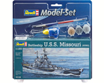 Model Set Battleship U.S.S. Missouri (WWII) 1:1200 revell REV65128