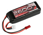 LiPo Battery 2600mAh 2S 2/3A Straight for Rx robitronic R05206