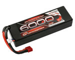 LiPo Battery 6000mAh 2S 50C Racing Pack T-Plug robitronic R05227