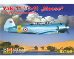 Yakovlev Yak-11 / C-11 Moose Two-seat advanced trainer 1:72 rsmodels RSM92169