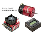 Combo ESC Razor 160A + Prog. Card + BLH-3650 21.5T x modelli 1:10 1:12 savox SAXCOMBO160215