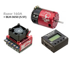 Combo ESC Razor 160A + Prog. Card + BLH-3650 5.5T x modelli 1:10 1:12 savox SAXCOMBO16055