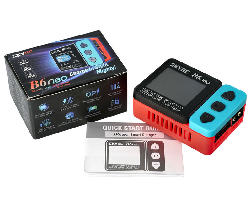 B6neo Smart Charger LiPo 1-6s 10A 200W skyrc SK100198-01