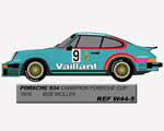 Porsche 934 N.9 Vaillant Porsche Cup 1976 Champion Bob Wollek slotwings W044-05