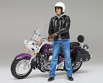 Figura motociclista stradale 1:12 tamiya TA14137