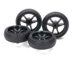 Cerchi carbon V - large diam tires 31mm tamiya TA15546