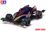 Mini4WD Aero Knuckle-Breaker Black Special tamiya TA19608