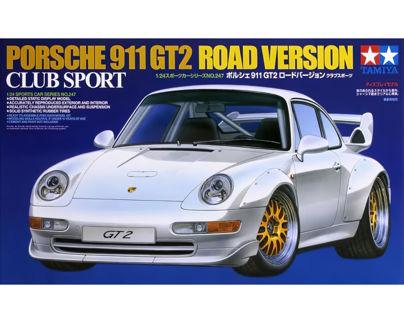 Porsche 911 GT2 Road Version Club Sport 1:24 tamiya TA24247
