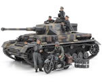 German Panzerkampfwagen IV Ausf.G Early Production - Motorcycle Set Eastern Front 1:35 tamiya TA25209