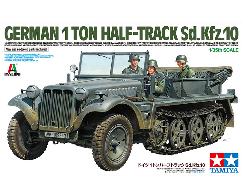 German 1ton Half-Track Sd.Kfz.10 1:35 tamiya TA37016