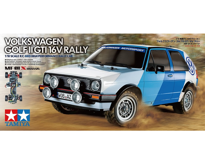 VW Golf II GTI 16V Rally MF-01X Chassis 4WD 1:10 Kit tamiya TA58714