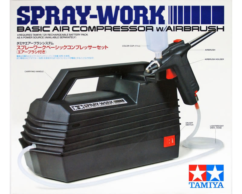 Compressore Spray Work Basic con aerografo tamiya TA74520