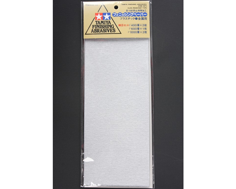 Set fogli carta abrasiva (5 pz) tamiya TA87010