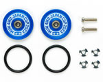 Rotelle 19 mm alluminio con anello J-Cup 2023 Blu tamiya TA95160