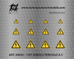 Decal simbolo di Pericolo H0 (1:87) tamodels TA-0D50034