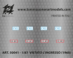 Decal Vietato l'ingresso H0 (1:87) tamodels TA-0D50041