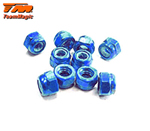 Dado frenato alluminio 3 mm Blu (10 pz) teammagic TM111007B