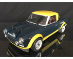 Automodello 124 Abarth Rally Giallo/Blu 1:10 4WD RTR therallylegends EZRL124-BY