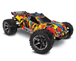 Automodello Rustler VXL Solar Flare Brushless TSM 1:10 4WD RTR traxxas TXX67076-4-SLRF