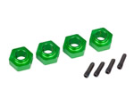 Set Trascinatori HEX 12 mm Alluminio Verde (4 pz) traxxas TXX8269G