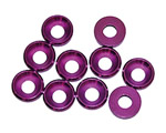 Rondella conica alluminio M4 Viola (10 pz) ultimate UR1511P