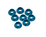 Rondella conica alluminio testa cilindrica M3 Blu (8 pz) ultimate UR1521A