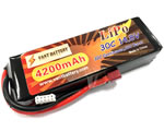 Batteria LiPo 14,8 V 4200 mAh 30C cavetto Deans Soft Case vant VT-4200-30-4S