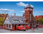 H0 Fire station base, five track vollomer VL43767