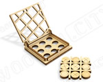 Tiny Board Games - Tic Tac Toe var. 2 woodencity WG202