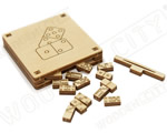 Tiny Board Games - Domino woodencity WG206