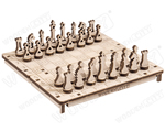 Tiny Board Games - Chess/Checkers 2 in 1 Set woodencity WG211