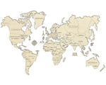 World Map Series - World Map XL scale 1:28 mio woodencity WM503
