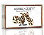 Widgets / Key Rings - Motorbike Chopper woodencity WR317