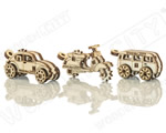 Widgets / Key Rings - Vintage Transport 3 in 1 Set woodencity WR327