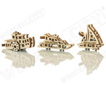 Widgets / Key Rings - Ships 3 in 1 Set woodencity WR331