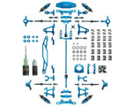 Kit conversione in alluminio Tamiya TT-02 colore Blu yeahracing CK-TT02BU