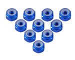 Dado autobloccante in alluminio 4 mm 7 Blu (10 pz) yeahracing LN-M4-BU