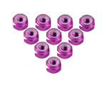 Dado autobloccante in alluminio 4 mm 7.0 Fucsia (10 pz) yeahracing LN-M4-PP