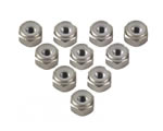 Dado autobloccante in alluminio 4 mm 7.0 Titanium (10 pz) yeahracing LN-M4-TI